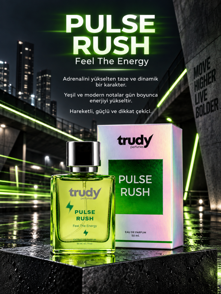 TRUDY PULSE RUSH Erkek Parfüm EDP 50 ml